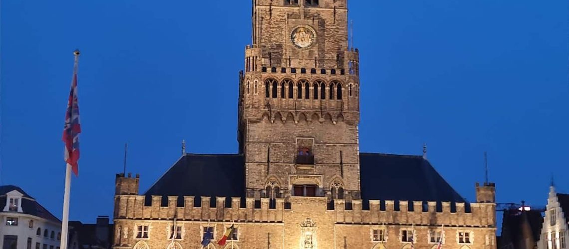 Belfry at night